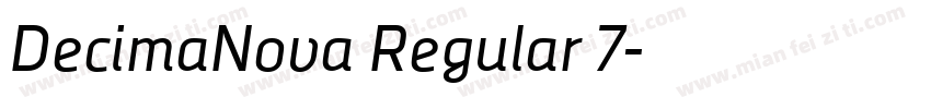 DecimaNova Regular 7字体转换